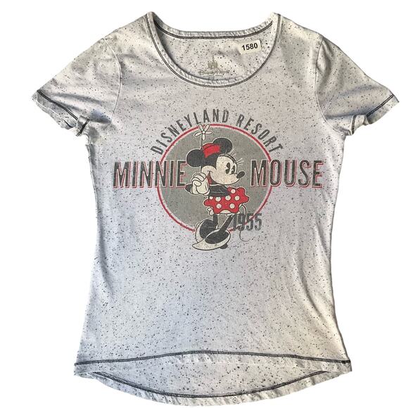 Disney Parks Women’s Short Sleeve T-shirt size S, White, Minnie Mouse Disneyland - Picture 1 of 8